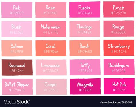 Pink Tone Color Shade Background with ... | Pink color chart, Color ...