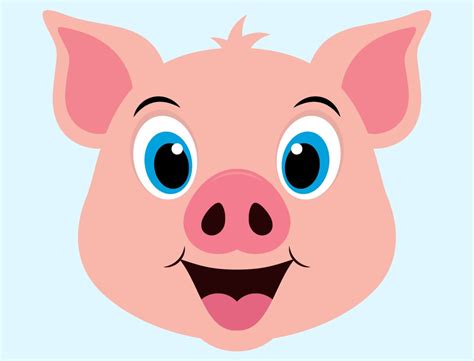 Cute Pig SVG Cut Files Pigs Clipart Pig Face Clip Art | Etsy Canada