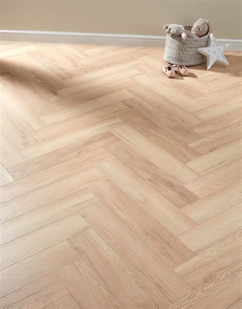 Emperor 12mm Laminate Flooring Bleached Herringbone Oak | atelier-yuwa ...