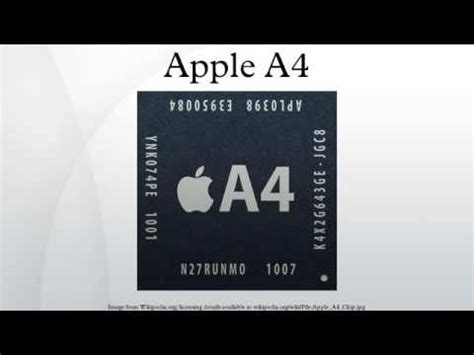 Apple A4 - YouTube