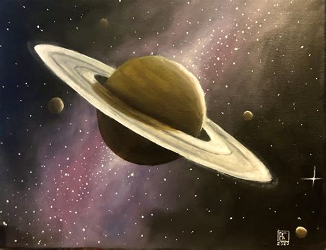 Oil painting of Saturn I did earlier this year. What do you guys think ...