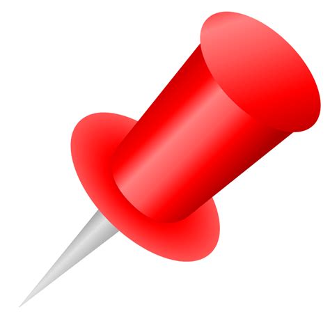 Red Push Pin transparent PNG - StickPNG