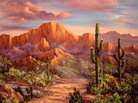 Desert sunsets,Southwest Paintings, Arizona Landscapes by Monna Barrick ...