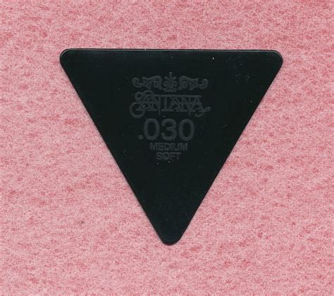 Carlos Santana black triangle guitar pick | Guitar, Guitar pick, Picks