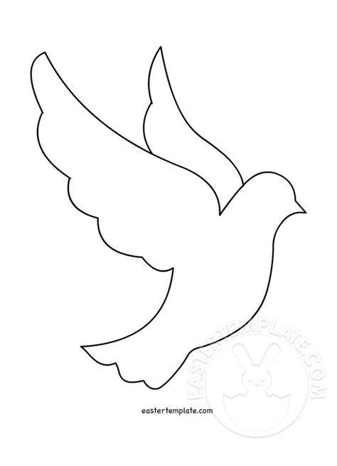 Peace Dove template printable - Easter Template