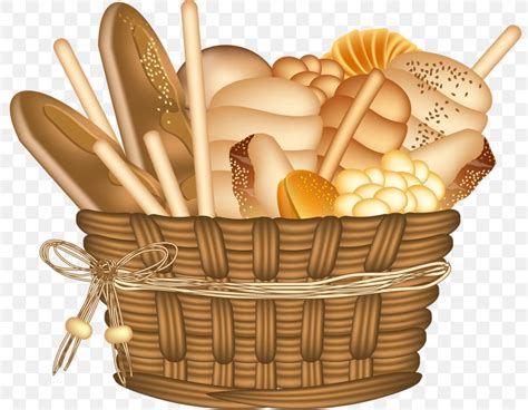 Basket Of Bread Clip Art, PNG, 800x637px, Bread, Baking, Basket, Basket ...