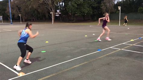 Footwork, defence drill - Netball - YouTube