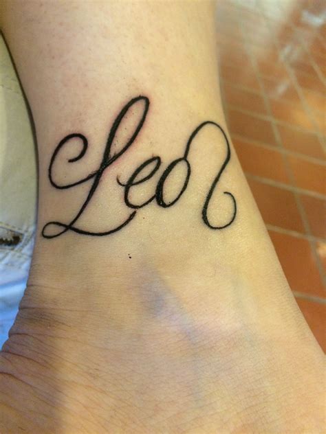 Zodiac Leo Sign Tattoo