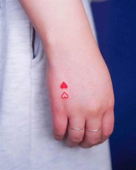 Little Heart Tattoos On Hand