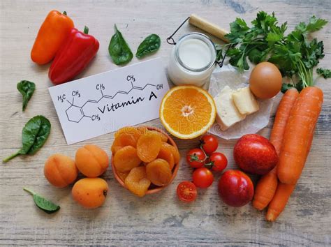 Vitamin a High Foods, Structural Chemical Formula of Vitamin a. Natural ...