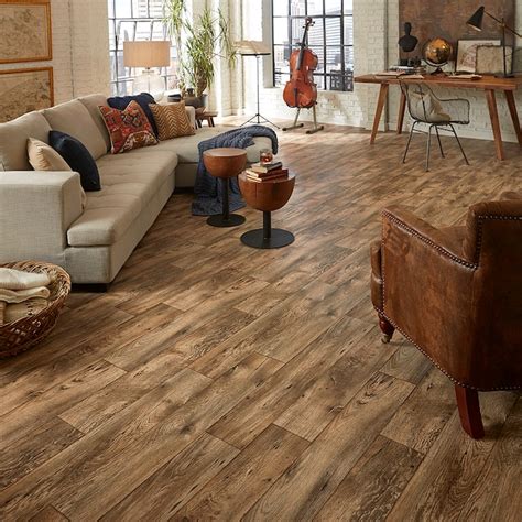 Style Selections Providence Oak 10-mil x 12-ft W Cut-to-length Vinyl ...