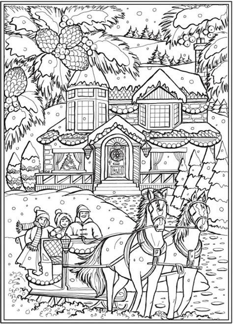 6 Country Christmas Coloring Pages – Stamping