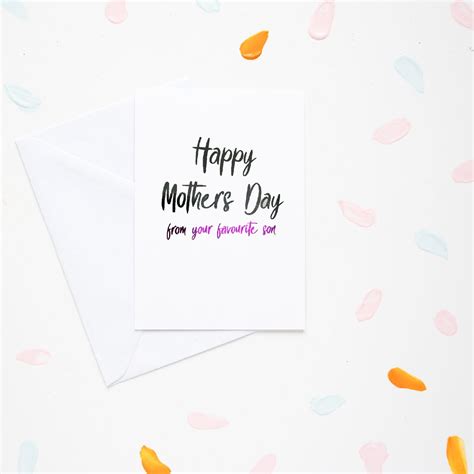 Happy Mothers Day from your favourite son card | T.ink