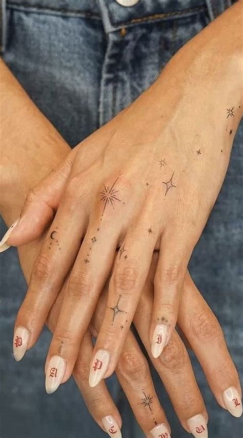 25 Beautiful Hand Tattoo Ideas : Dainty Star Tattoos I Take You ...