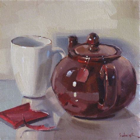 Sedwick Studio: "A Pot of Chai" tea teapot teacup painting still life ...