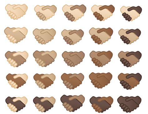 Multi-skin toned handshake emoji coming to Apple and Google in 2022 ...