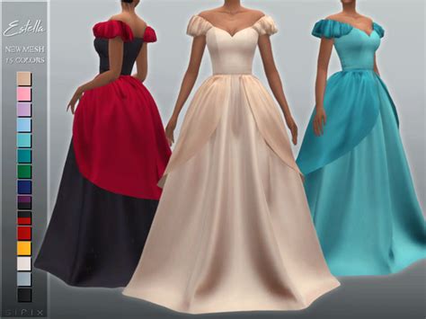 Sifix's Estella Gown Royal Dresses, Ball Dresses, Ball Gowns, Sims 4 ...