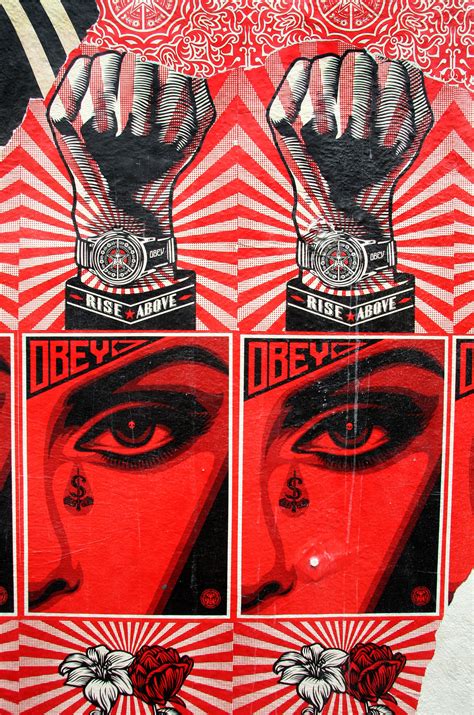 Shepard Fairey - Street Art - Poster - American Hippie Obey Shepard ...