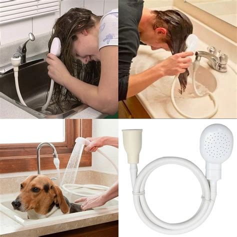 Hair Pet Dog Shower Spray Hose Bath Tub Sink Faucet Washing Attachment ...