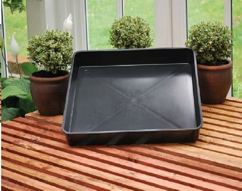 Buy TrapMan large square plastic Tray grill soaker oil drip tray black ...