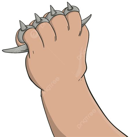 Knuckles Hand Vector Clipart