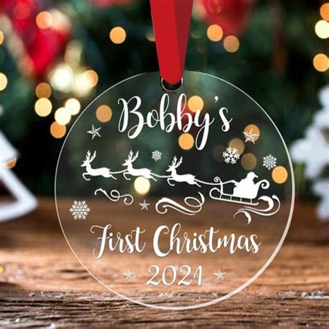 Personalised Baby’s First Christmas Bauble – Giftsparkes