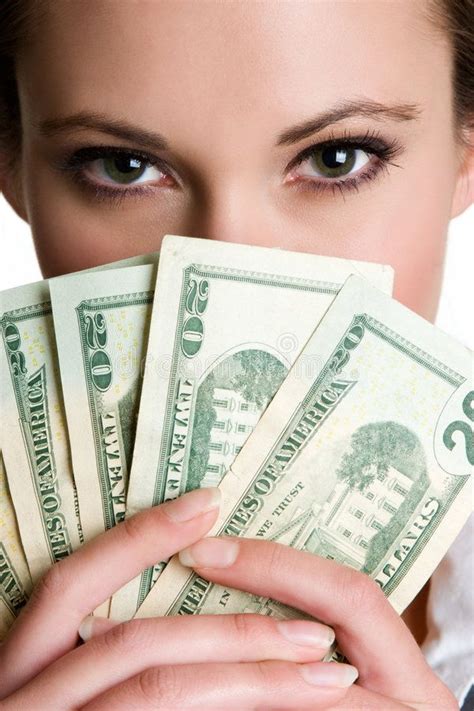 Girl Holding Money stock photo. Image of eyes, twenty - 7138254 in 2023 ...