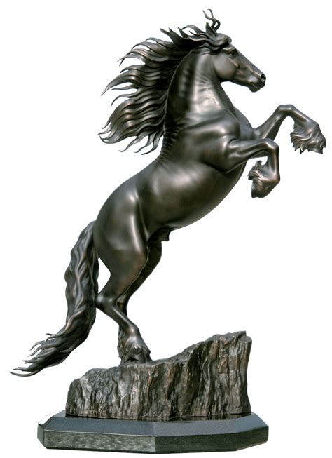 "Friedom" Friesian Horse Sculpture Small - Chester Fields Bronzes Inc.