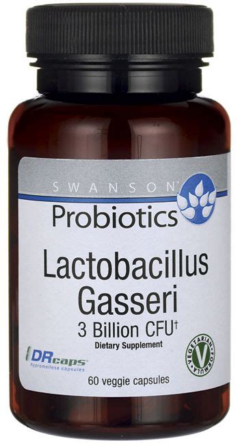 Swanson Probiotics Lactobacillus Gasseri 3 billon CFU+ 60 Veg Drcaps ...