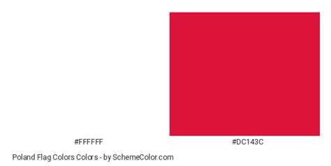 Poland Flag Colors » Country Flags » SchemeColor.com