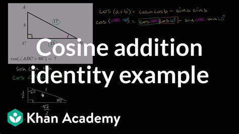 Cosine addition identity example | Trig identities and examples ...