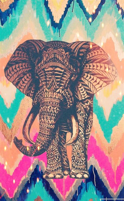 Tribal Elephant Wallpaper