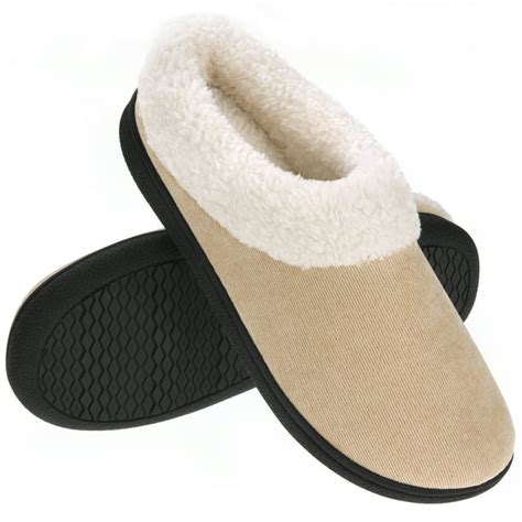 VONMAY Women's Slippers Fuzzy Slip On Indoor Outdoor House Shoes ...