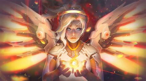 HD wallpaper: mercy overwatch 4k computer desktop background ...