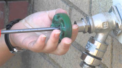 Repairing An Outdoor Water Spigot