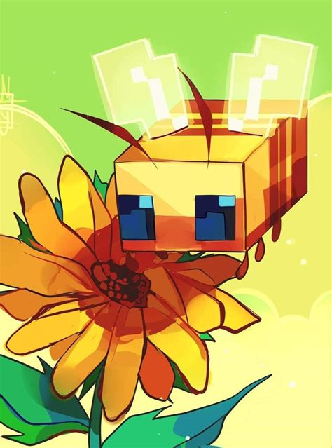 Minecraft Flower Blocker Art