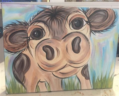 Cow Acrylic Painting | Acrylic painting canvas, Canvas painting, Painting