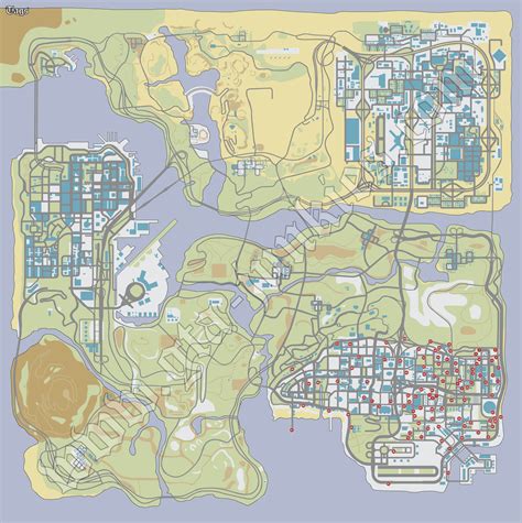 GTA San Andreas graffiti map by Unter-offizier on DeviantArt