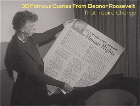 30 Famous Quotes From Eleanor Roosevelt To