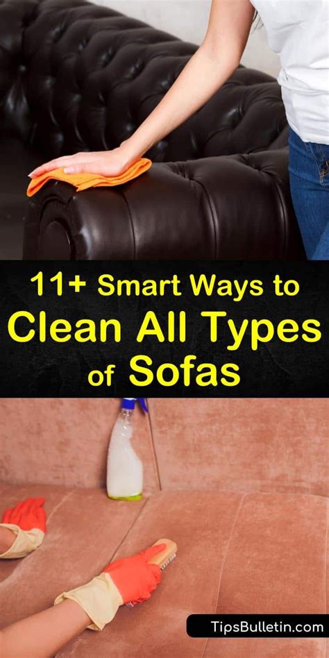 11+ Smart Ways to Clean All Types of Sofas in 2020 | Types of sofas ...