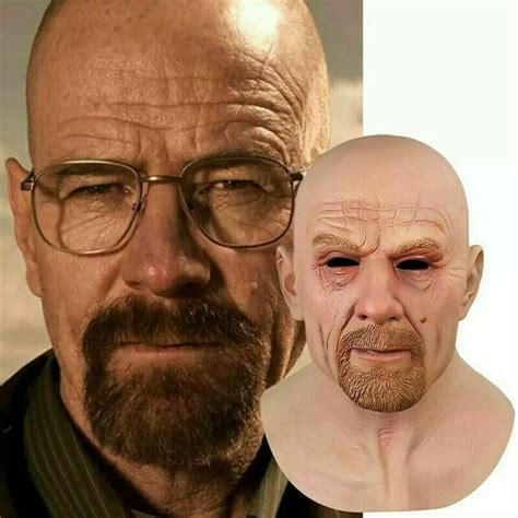 Walter weiße Maske Heisenberg Halloween Kostüm Vollkopf SEKUNDEN