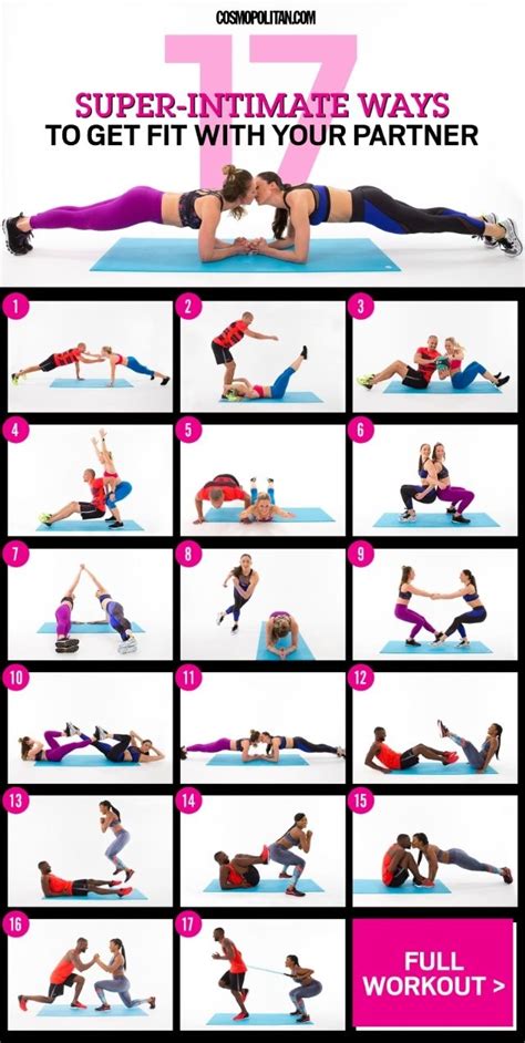 17 Super-Intimate Ways to Get Fit With Your Partner | Couples workout ...