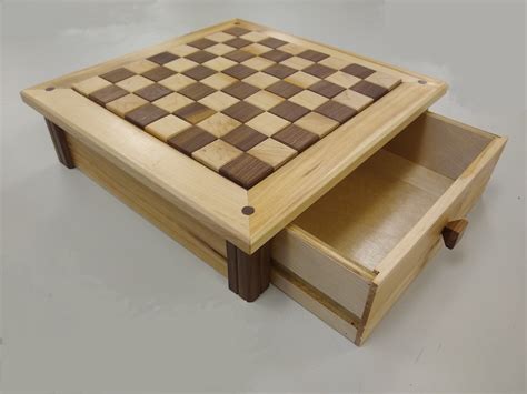 Woodworking Plans Chess Board With Drawer digital Download - Etsy