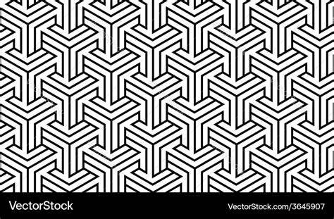 Black and white geometric pattern Royalty Free Vector Image