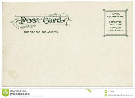 Vintage Postcard Back stock image. Image of correspondence - 3172849