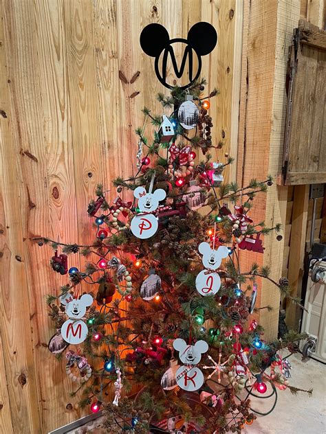 Personalized Mickey Mouse Inspired Christmas Tree Topper OR - Etsy