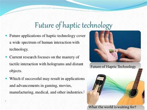 Haptic touch feedback technology ppt