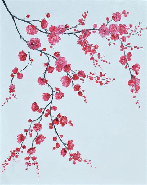 cherry blossom painting - Google Search | Cherry blossom art, Cherry ...