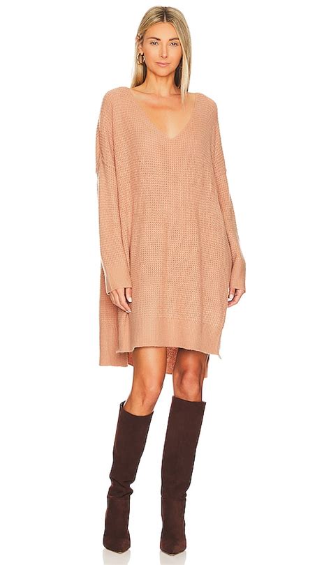 Free People Cozy Pullover Dress In Cafe Cream | ModeSens