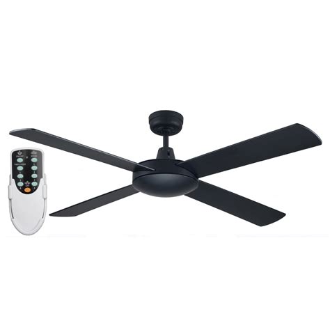 Genesis 52 Inch Ceiling Fan Black + Remote | Ceiling Fan Specials